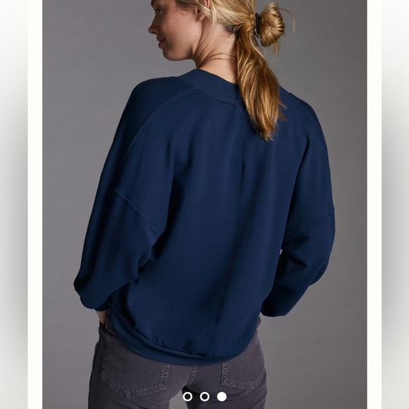 Anthropologie Stateside Twist Front Pullover size L - Picture 3 of 6